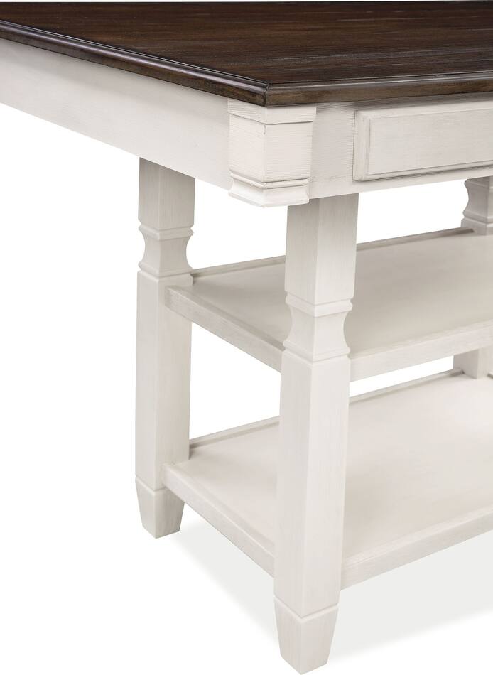 Glendale Kitchen Island, 4 Stools and Bench American Signature Furniture