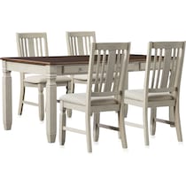 glendale white  pc dining room   