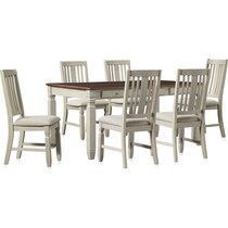 glendale white  pc dining room   