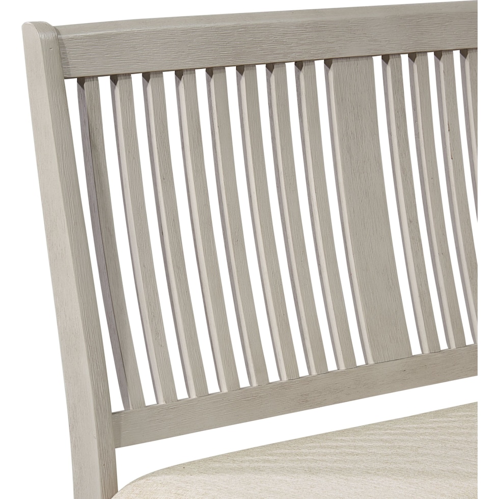 glendale white dining bench   