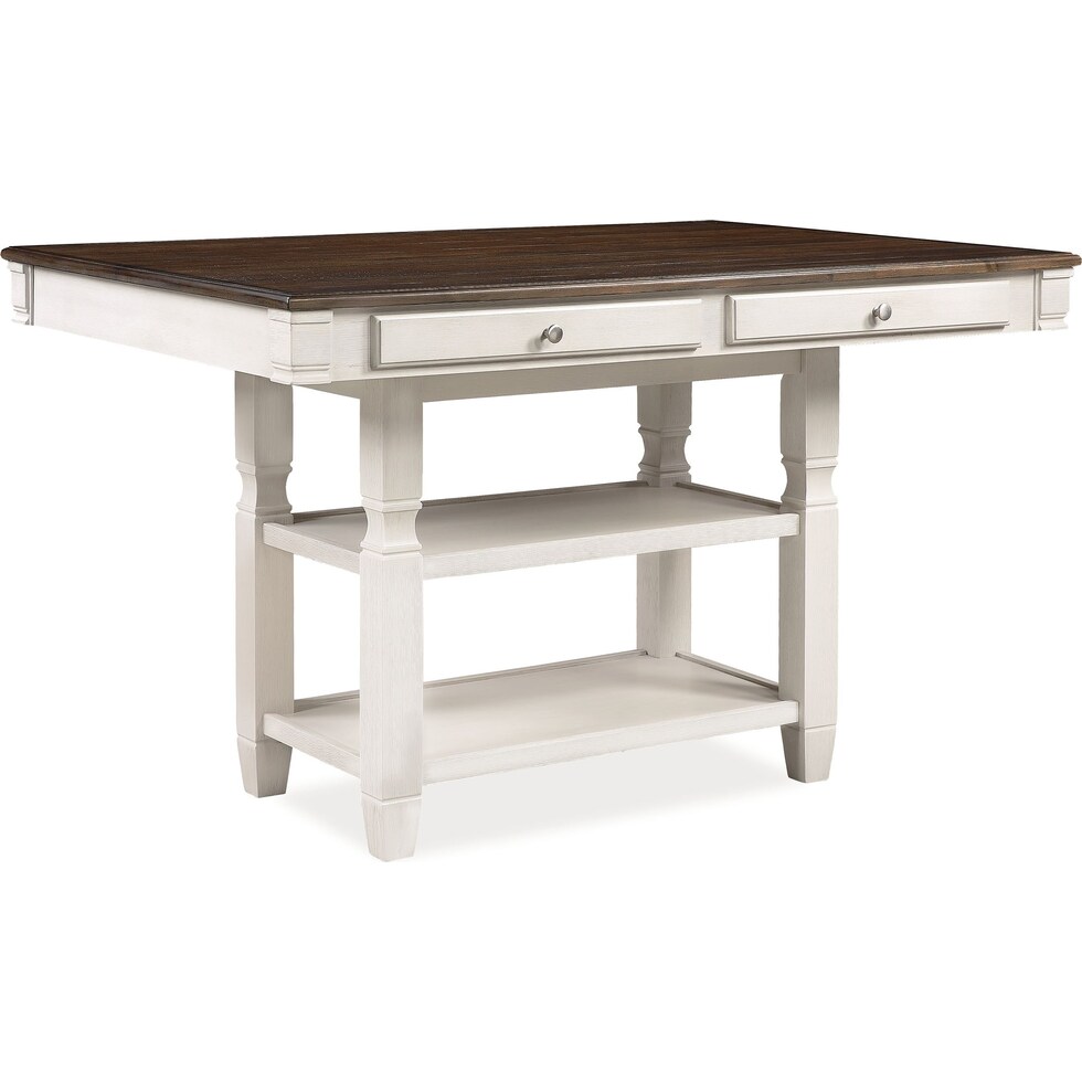 glendale white kitchen island   