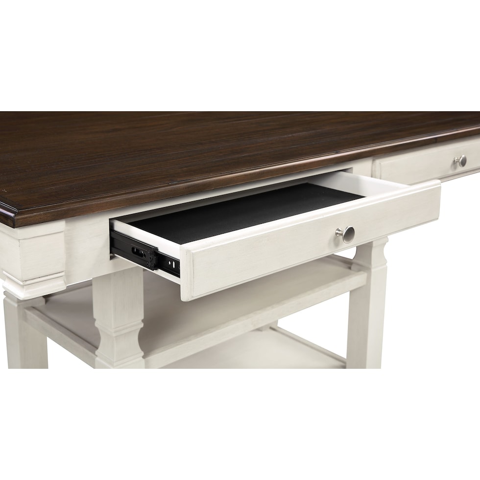glendale white kitchen island   