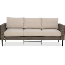 gleneden dark brown outdoor sofa   