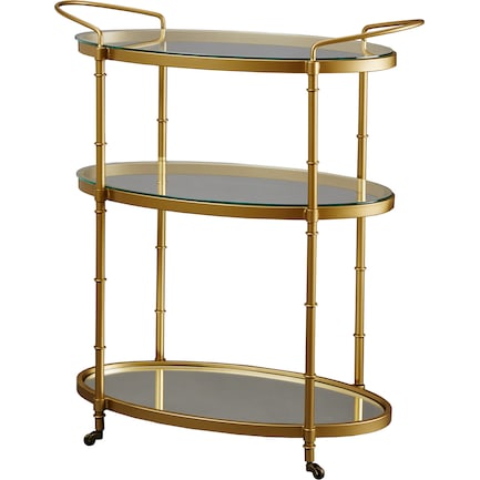 Gleneden Bar Cart - Gold