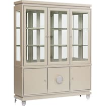 glimmering heights dining white buffet and hutch   