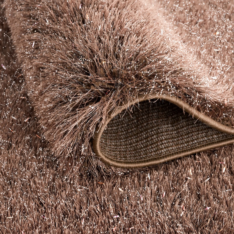 glitz dark brown area rug  x    