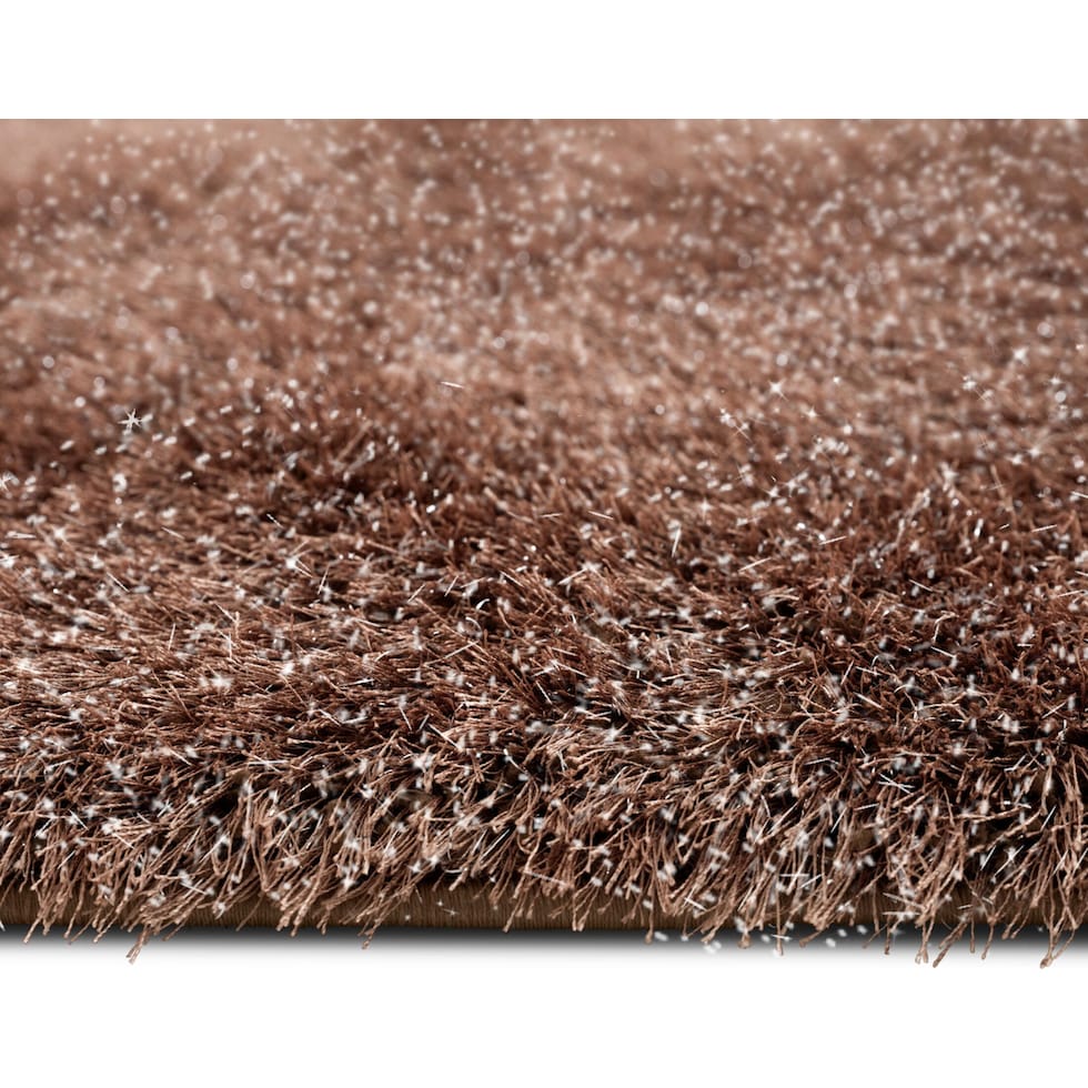 glitz dark brown area rug  x    