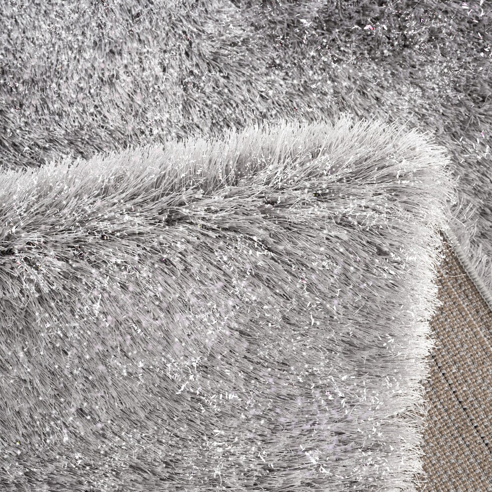 glitz gray area rug  x    