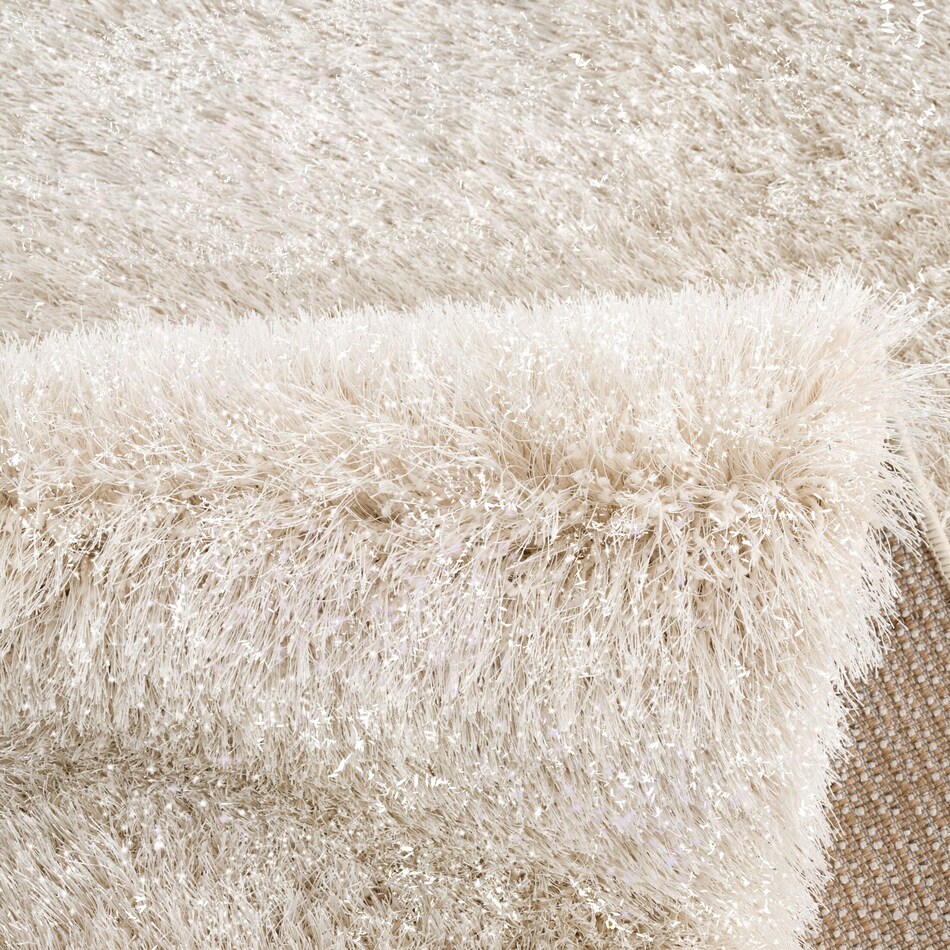 glitz white area rug  x    