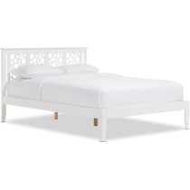 glyn white queen bed   