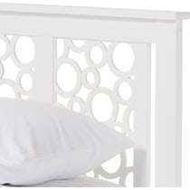 glyn white queen bed   