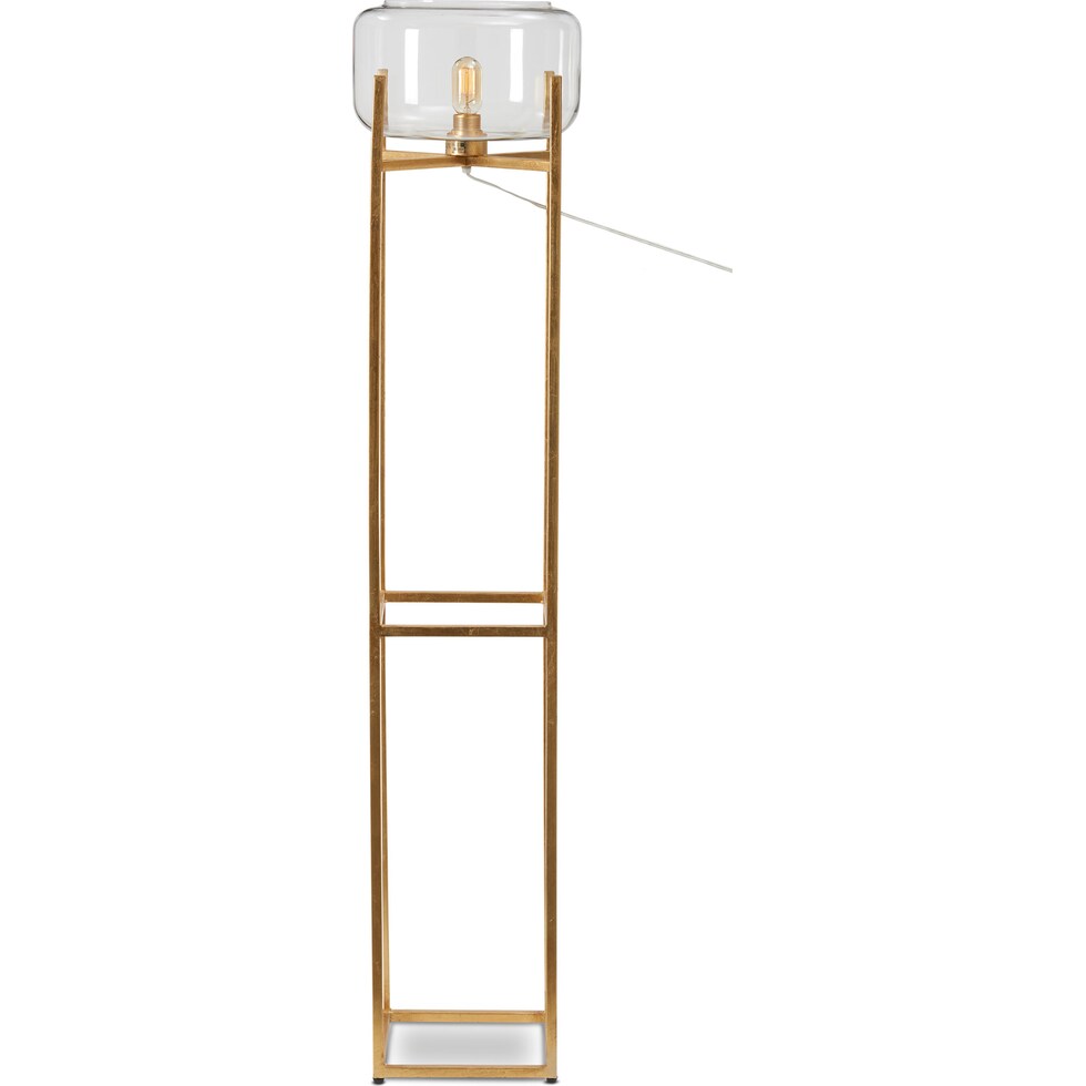 gold up gold floor lamp   