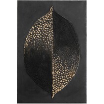gold charcoal wall art   
