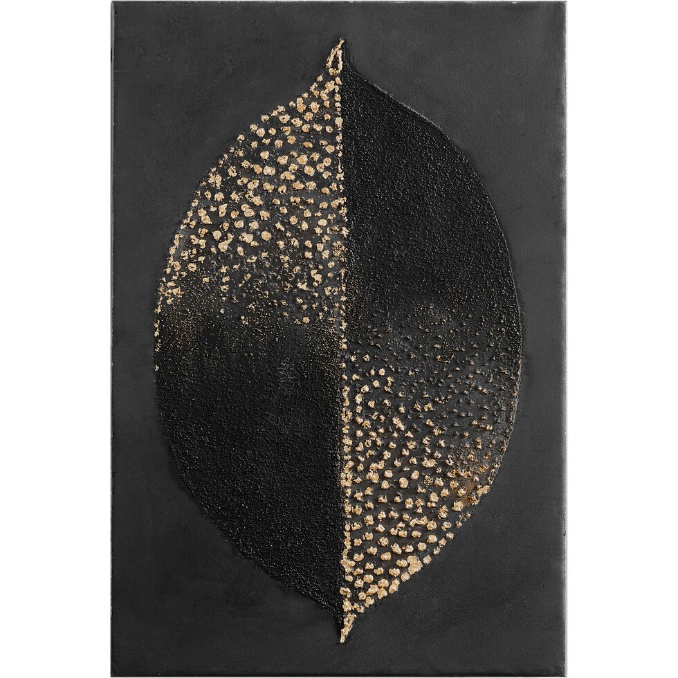 gold charcoal wall art   