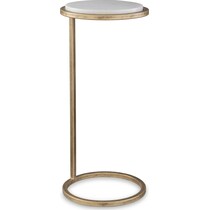 gold end table   