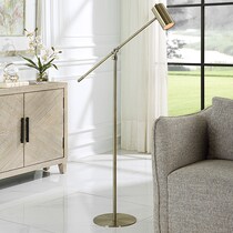 gold floor lamp   