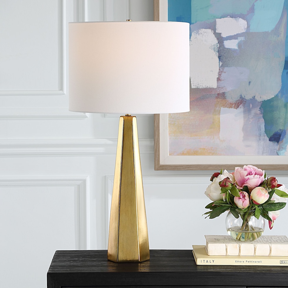 gold lamp   
