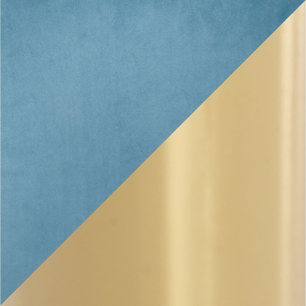 gold light blue swatch  