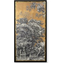 golden black gold wall art   
