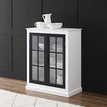 goldie white matte black cabinet   