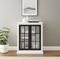 goldie white matte black cabinet   