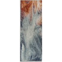 golightly blue orange area rug  x    
