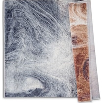 golightly blue orange area rug  x    