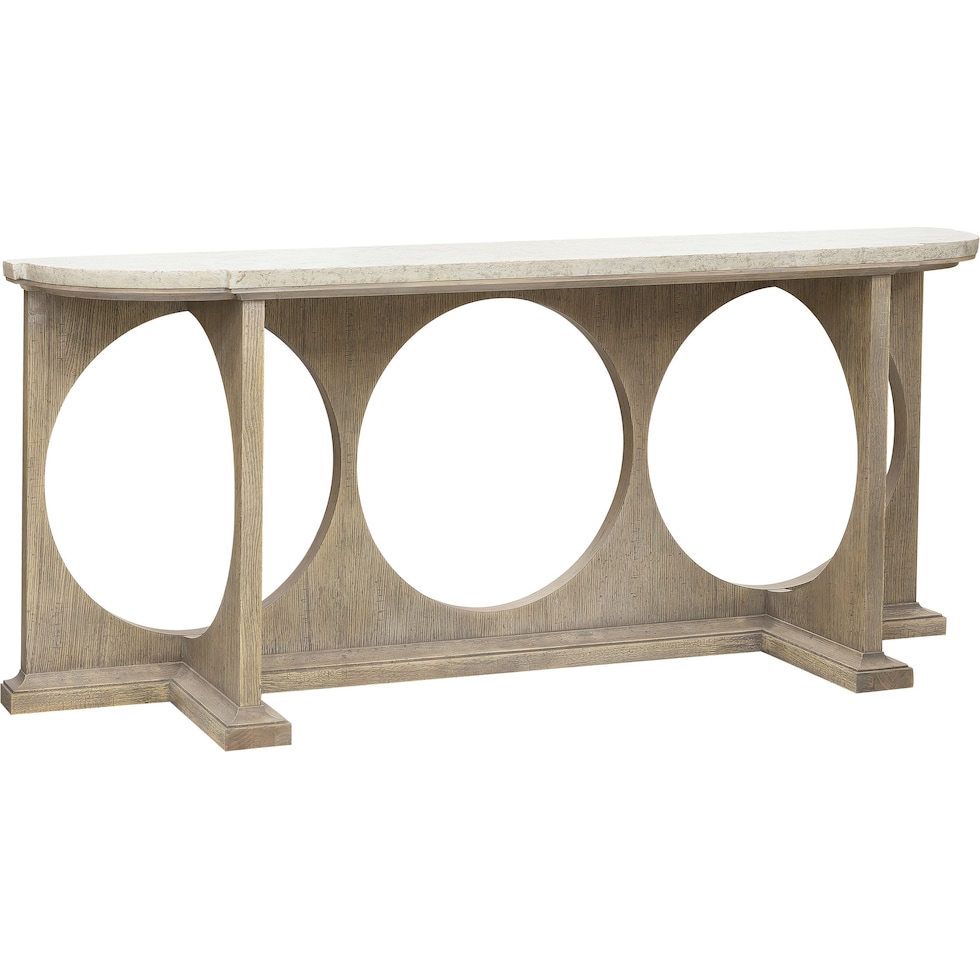 gonzales light brown console table   