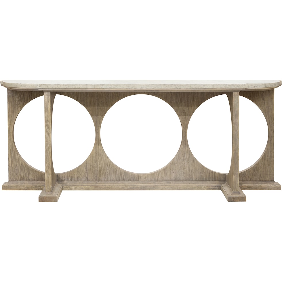 gonzales light brown console table   