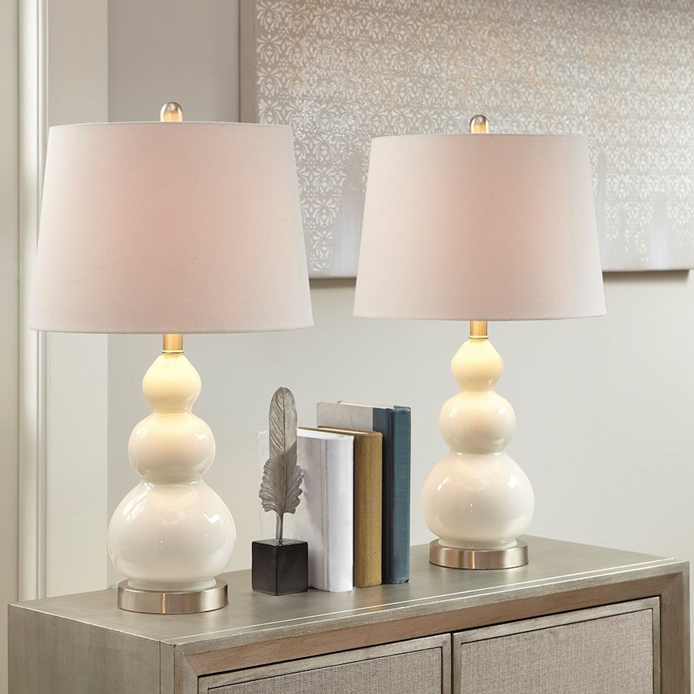 gordon white table lamp   