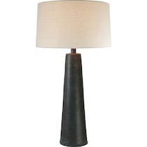 gotham black table lamp   