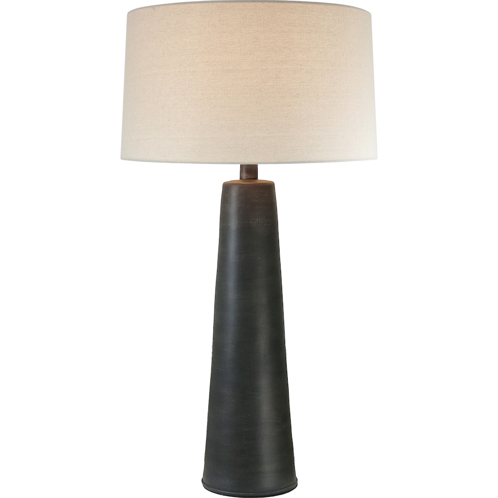 gotham black table lamp   