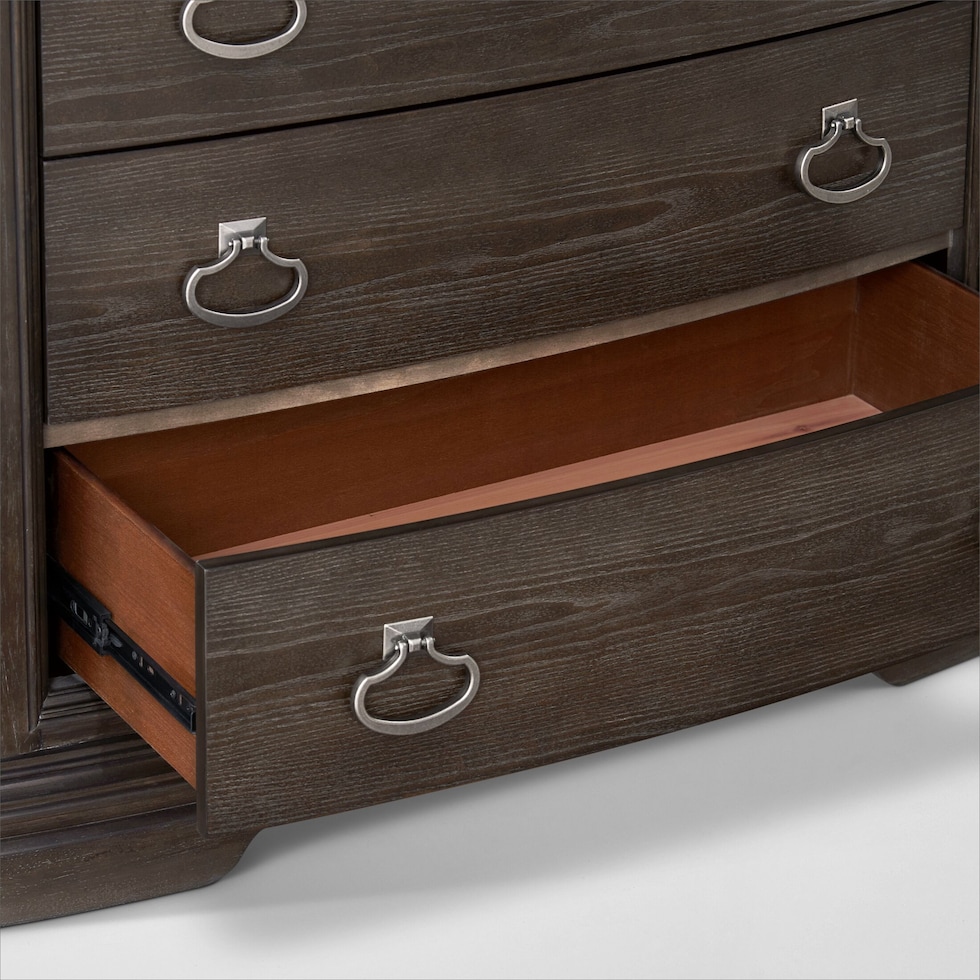 grace bedroom dark brown chest   