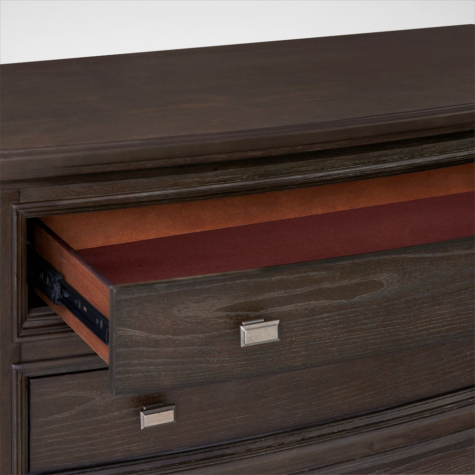 grace bedroom dark brown chest   