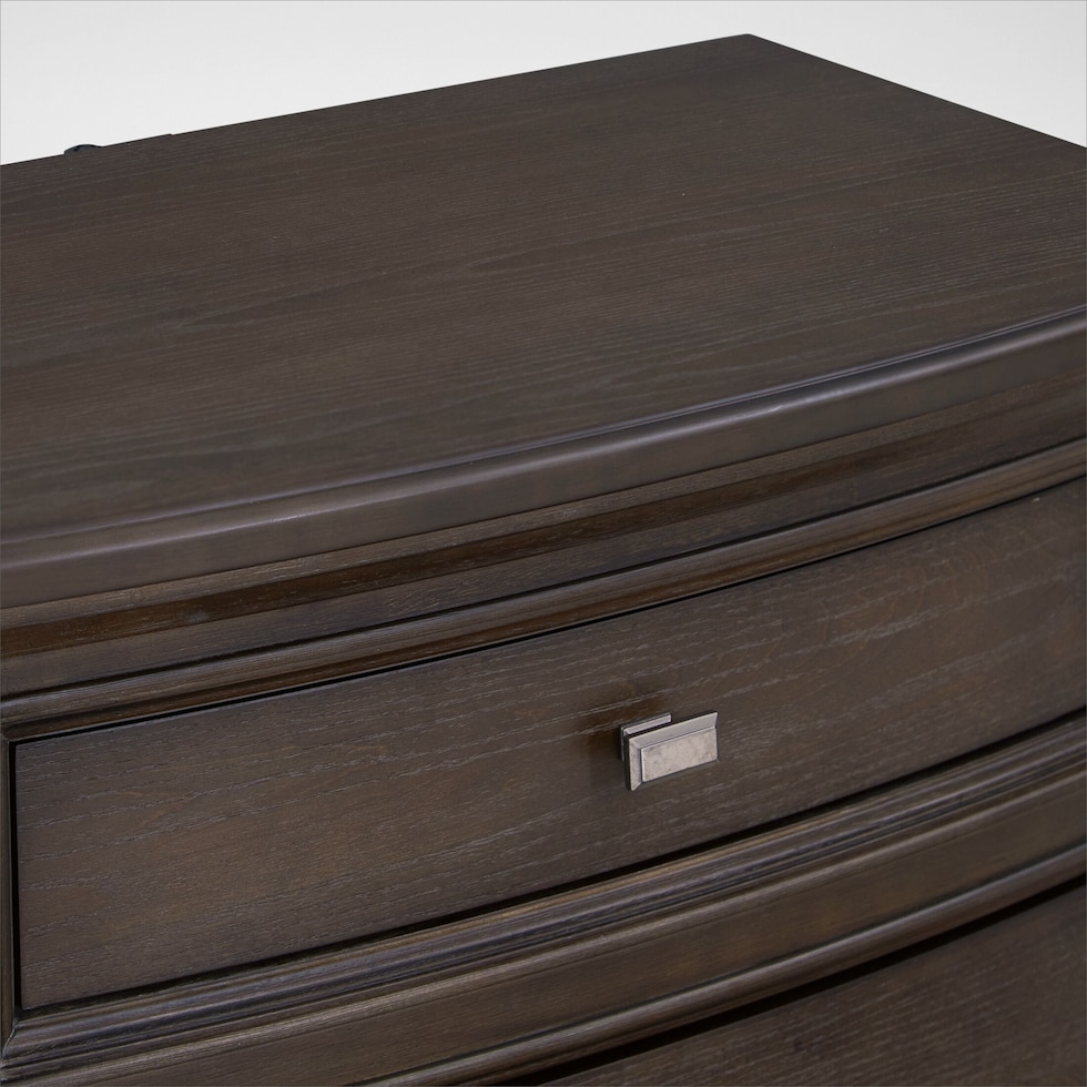 grace bedroom dark brown nightstand   