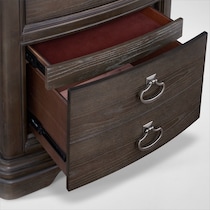 grace bedroom dark brown nightstand   