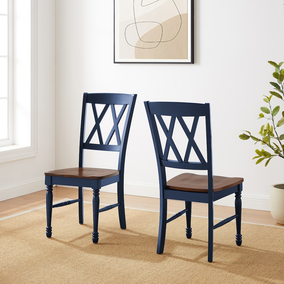 gracie blue dining chair   