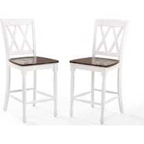 gracie white  pack counter height stools   
