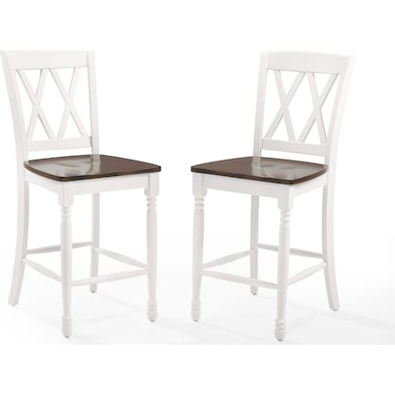 Gracie Set of 2 Counter-Height Stools