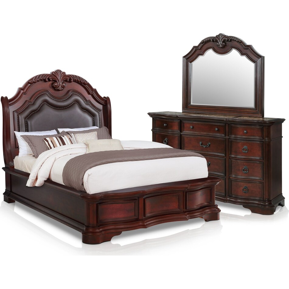 Gramercy Park 5Piece King Bedroom Set with Dresser and Mirror