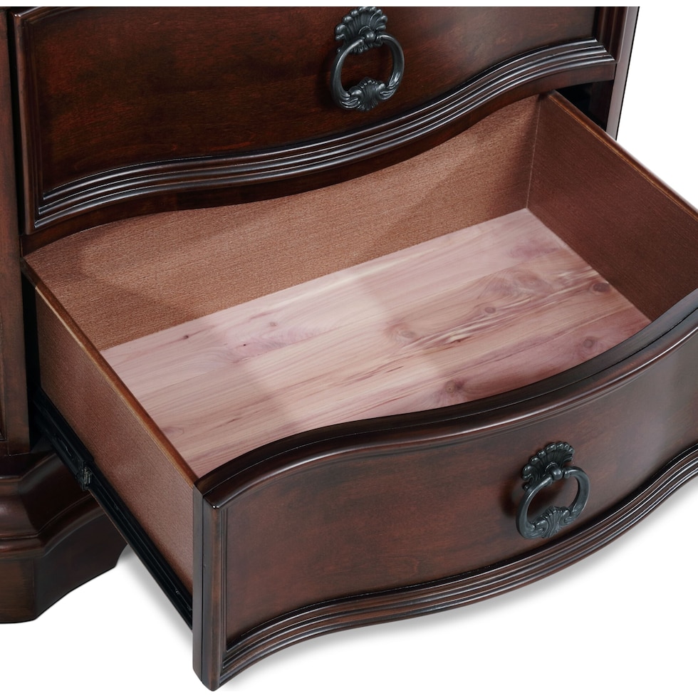 gramercy park dark brown  pc king bedroom   
