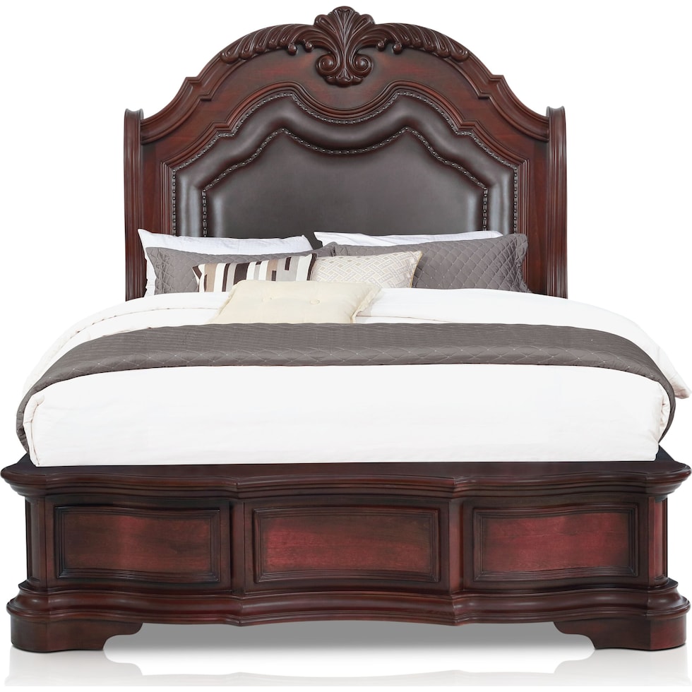 gramercy park dark brown king bed   