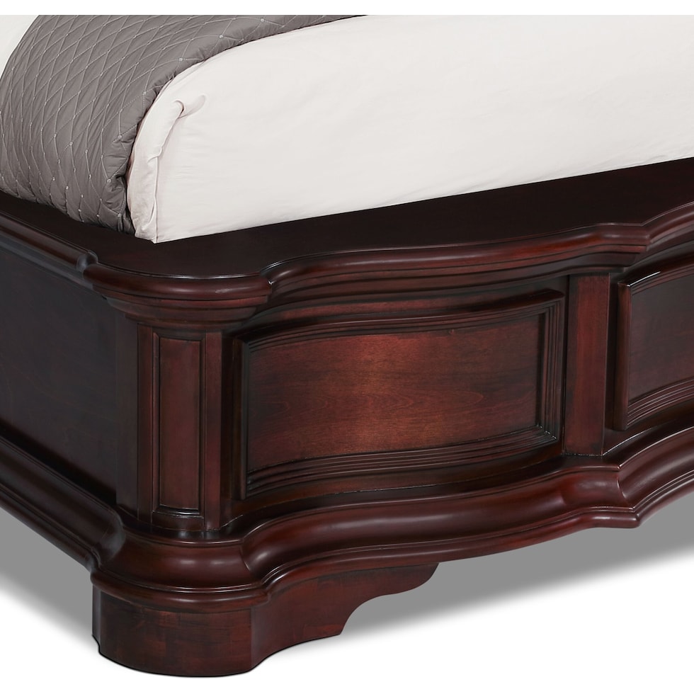 gramercy park dark brown king bed   