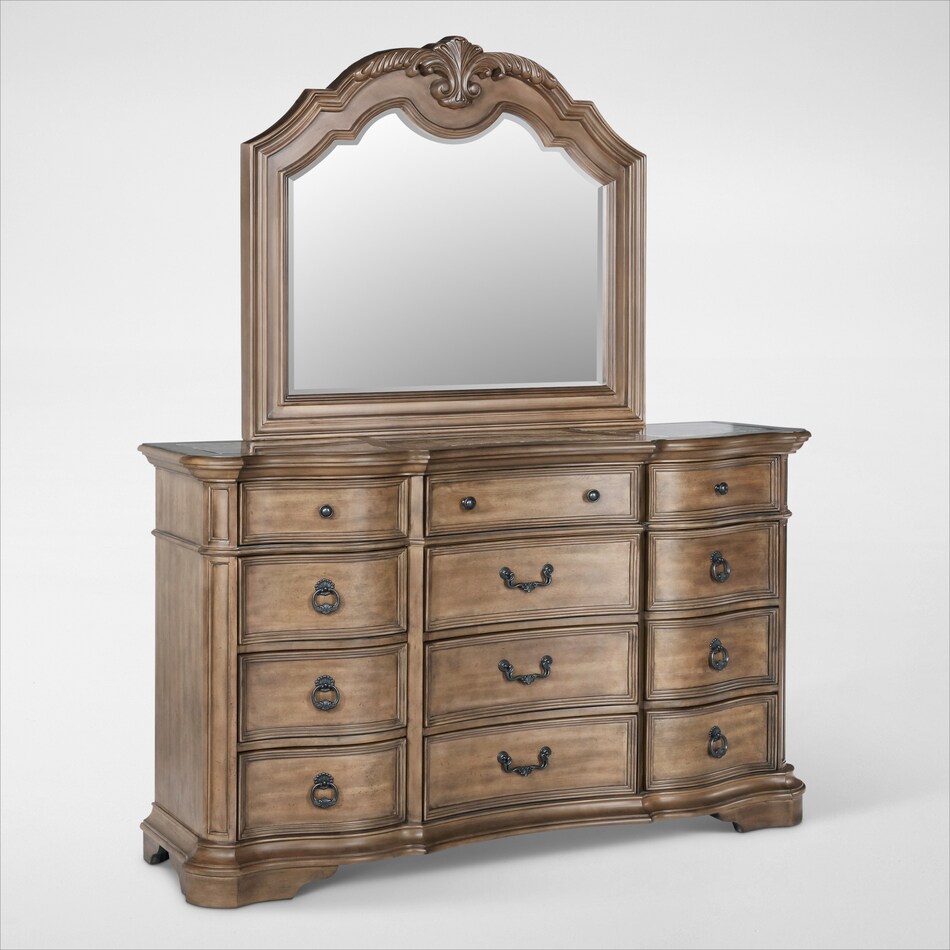 Gramercy Park 5Piece Queen Bedroom Set with Dresser and Mirror