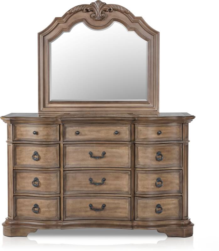 Gramercy Park Dresser and Mirror American Signature Furniture