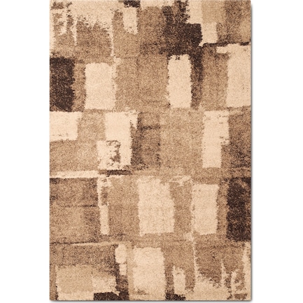 Granada 5' x 8' Area Rug - Chocolate and Tan
