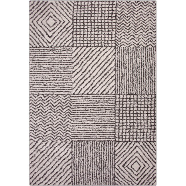 Rugs - Granada Sierra Area Rug - Ivory and Chocolate