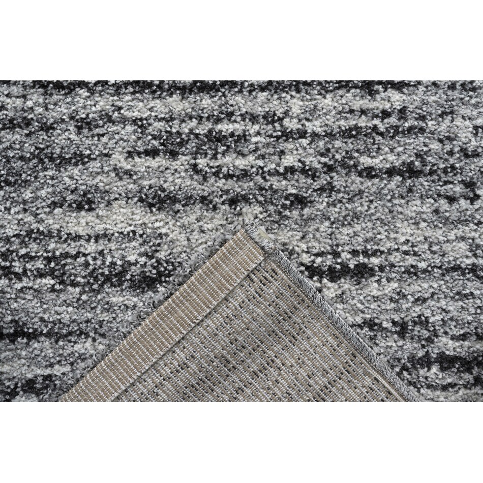 granada black and silver rug   