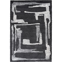 granada charcoal ivory area rug  x    