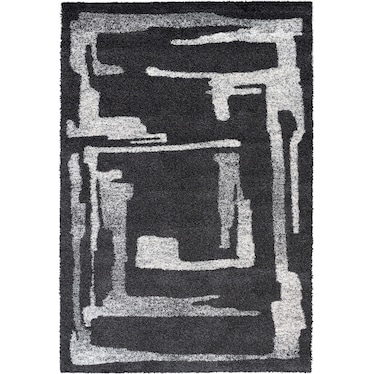 Granada Area Rug - Charcoal/Ivory